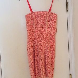 Jessica Simpson Coral lace dress